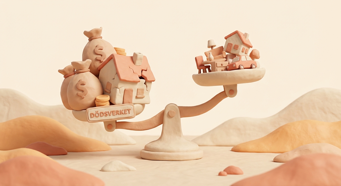 skulder större än tillgångar dödsbo illustration 4