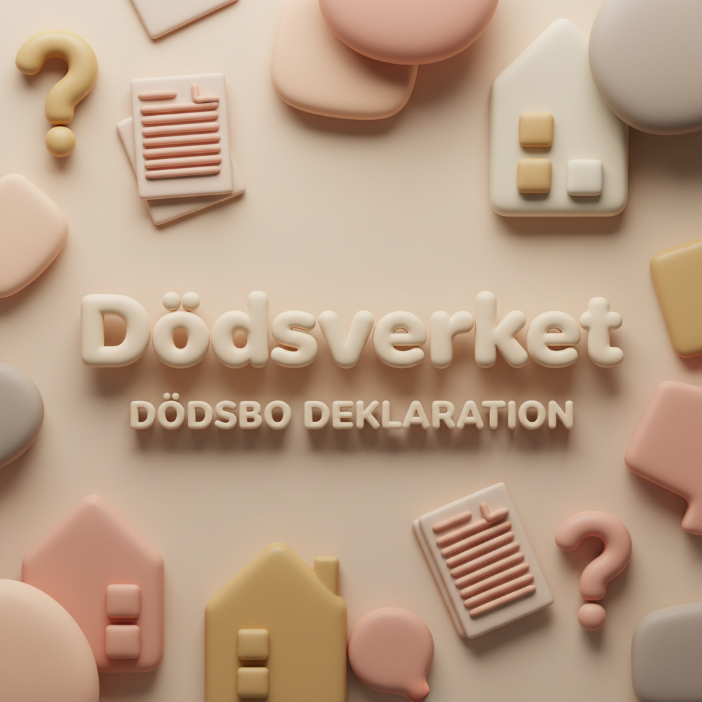 dödsbo deklaration illustration