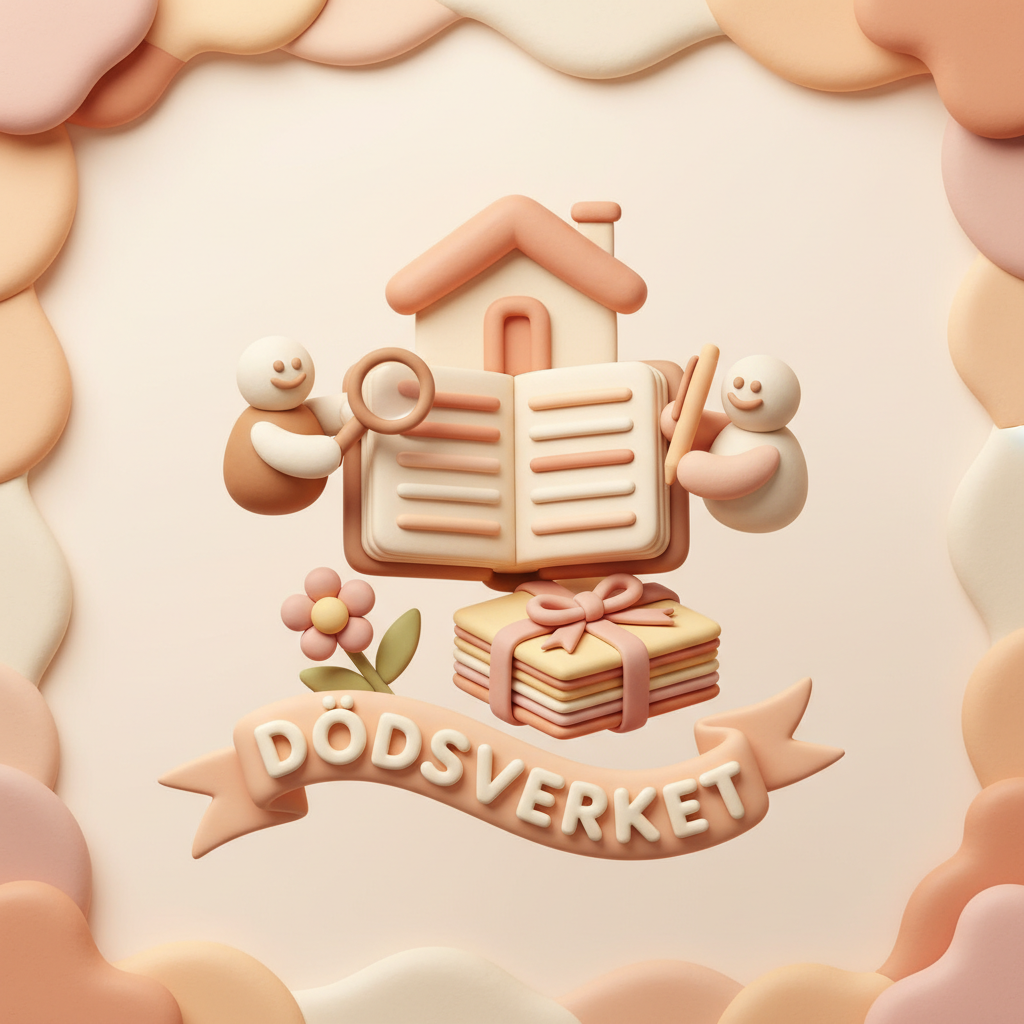 dödsbo deklaration illustration