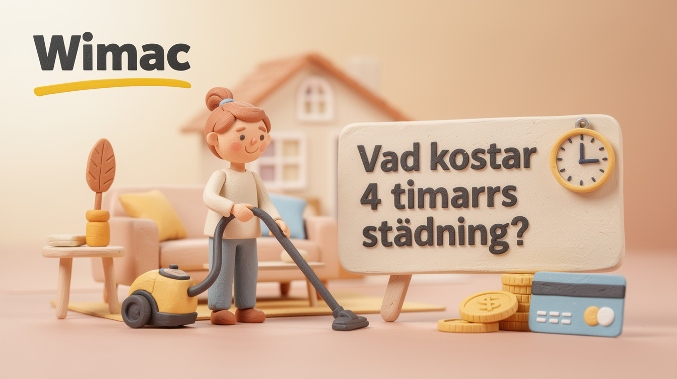 Vad kostar 4 timmars städning?
