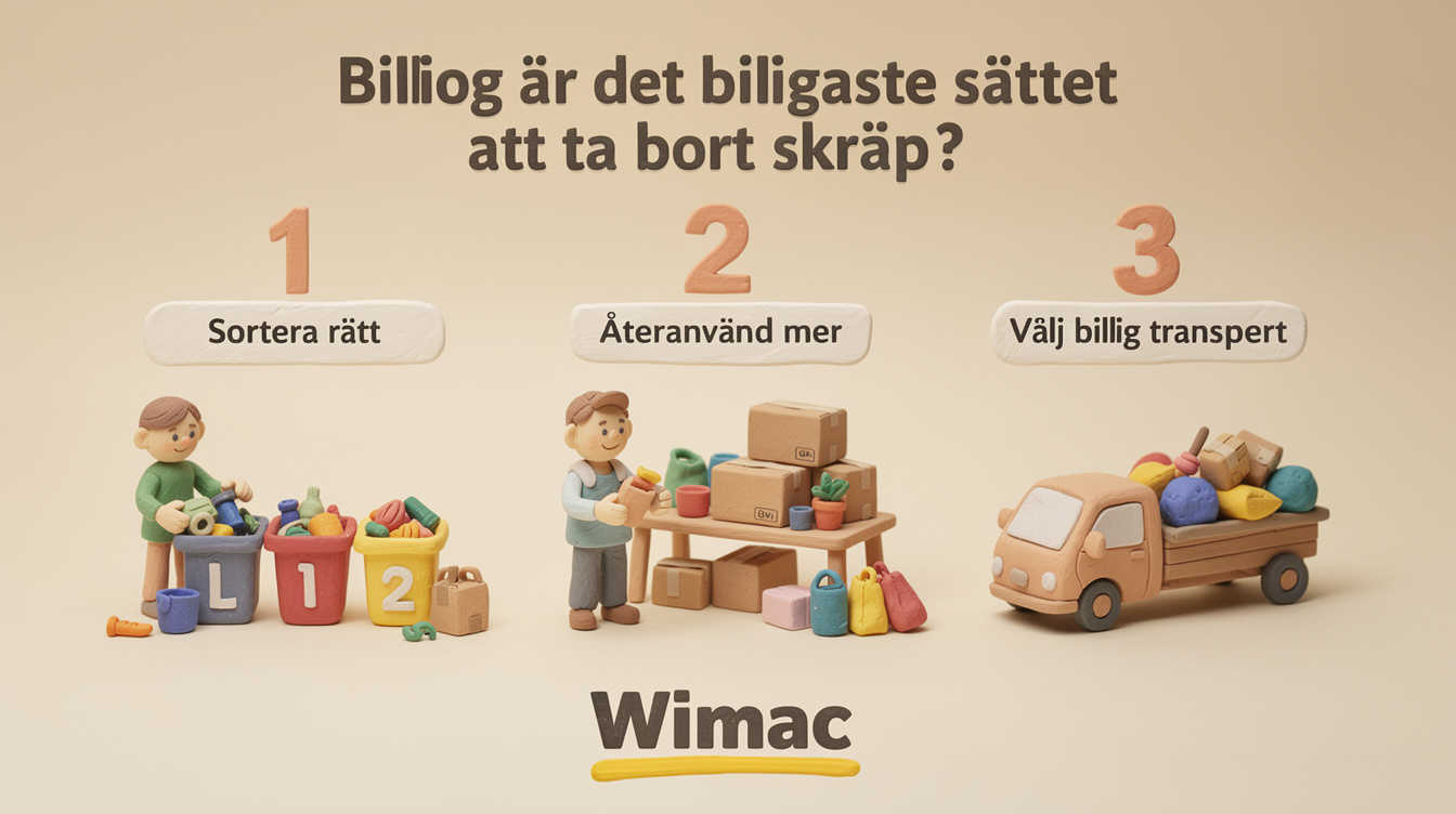 Vilket är det billigaste sättet att ta bort skräp? illustration
