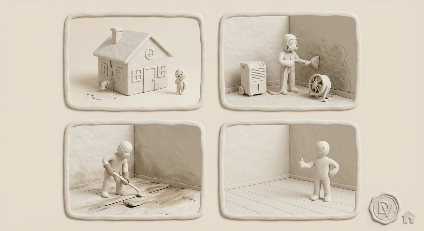 sanering vattenskada illustration 2