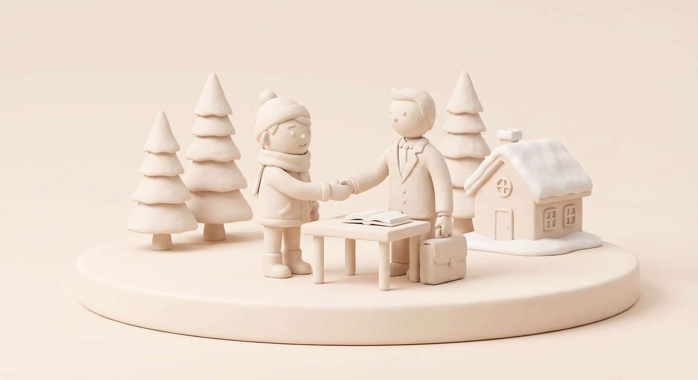 dödsbo juridisk rådgivning vinter illustration 2