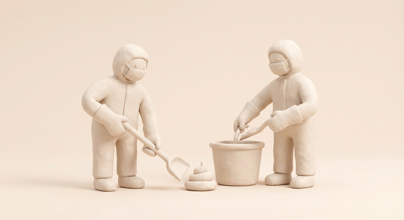 sanering av avföring illustration 2