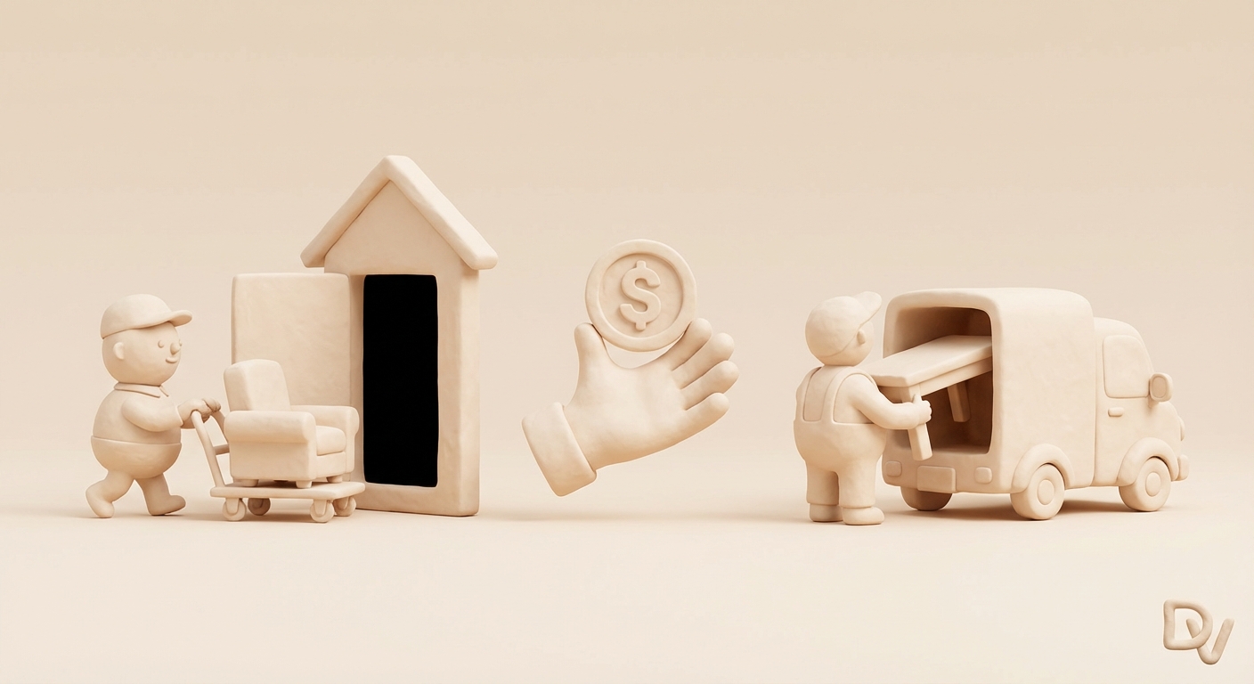 bortforsling av möbler pris illustration 2