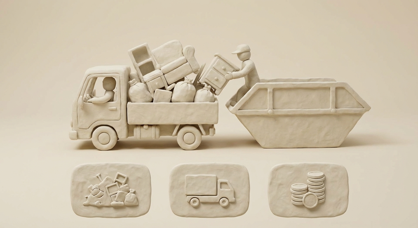 bortforsling av skräp pris illustration 1