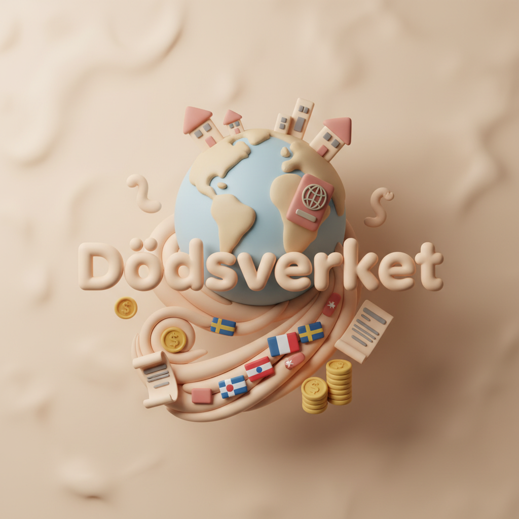 dödsbo med utländsk egendom illustration